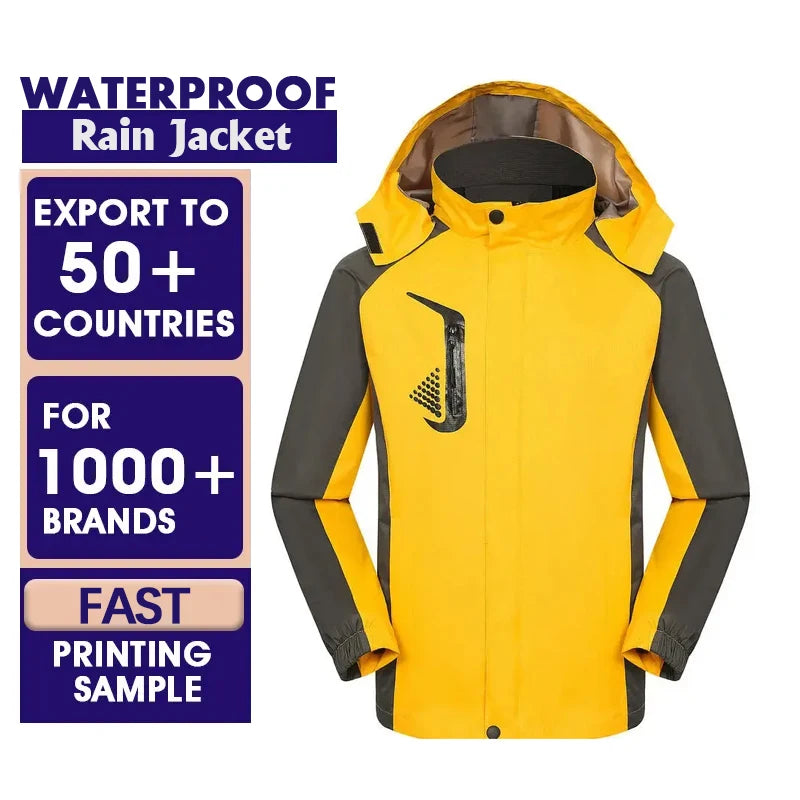 2025 Men's All-Weather Outdoor Rain Jacket High-Performance Hunter Jacket Waterproof 20000mm Coat Jackets Man