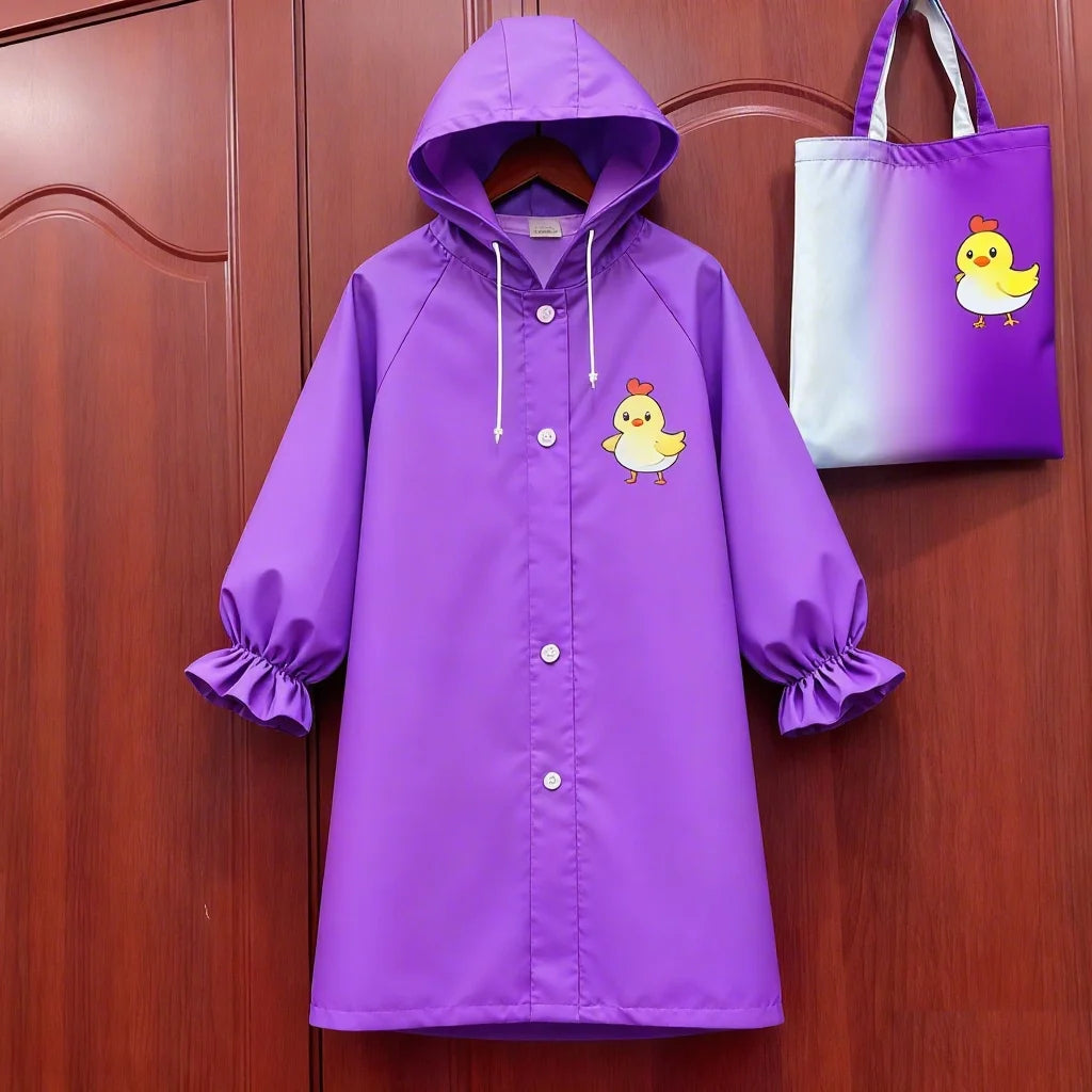 Children's Raincoat 2025 New Style Lightweight Breathable Rain Poncho for Boys Girls Middle Large Children Kindergarten Babies