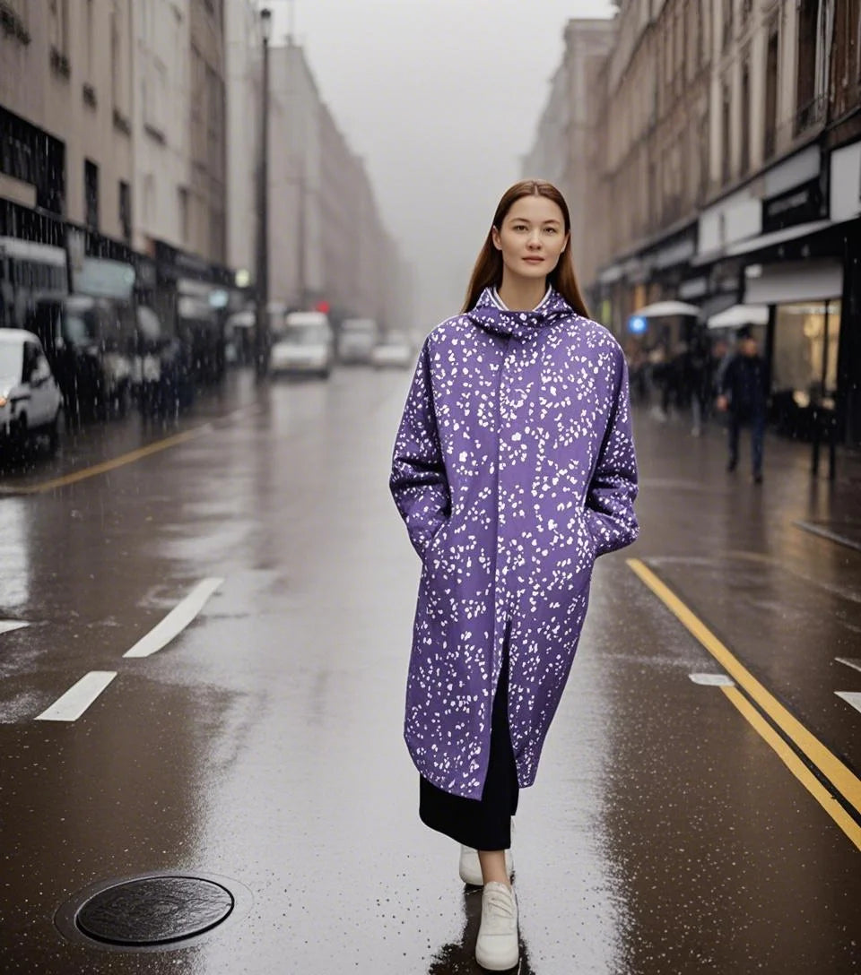 Universal Polyester Fashion Foldable Lightweight Waterproof Windproof Rain Jacket Coat for Daily Wear Travel Outdoor Activities