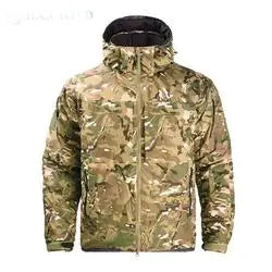 Men's Lightweight Winter Jacket Breathable Waterproof Windproof White Duck Camouflage Hoodie Fall Hiking Uniform Made Polyester