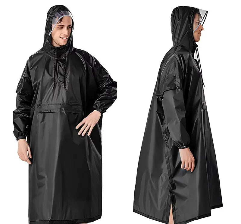 High Quality Reusable Waterproof PU Single-person for Raincoat with Custom Logo for Outdoor Travel and Rainy Tours