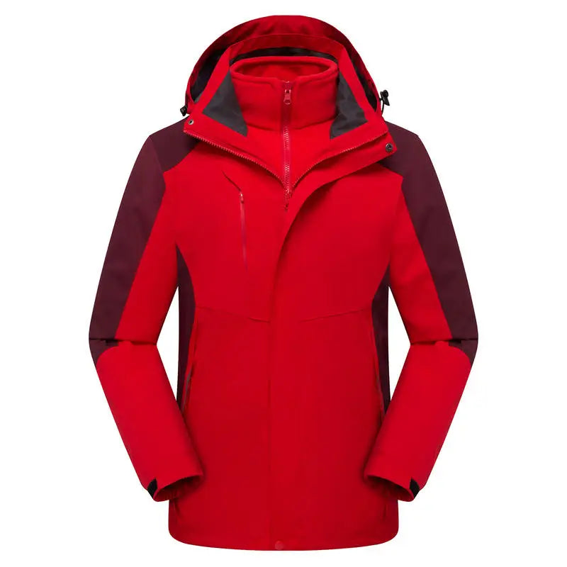 Outdoor Work Clothes for Men Women Windproof Breathable Embroidered Logo Waterproof Button Decoration Zipper 3XL for Winter