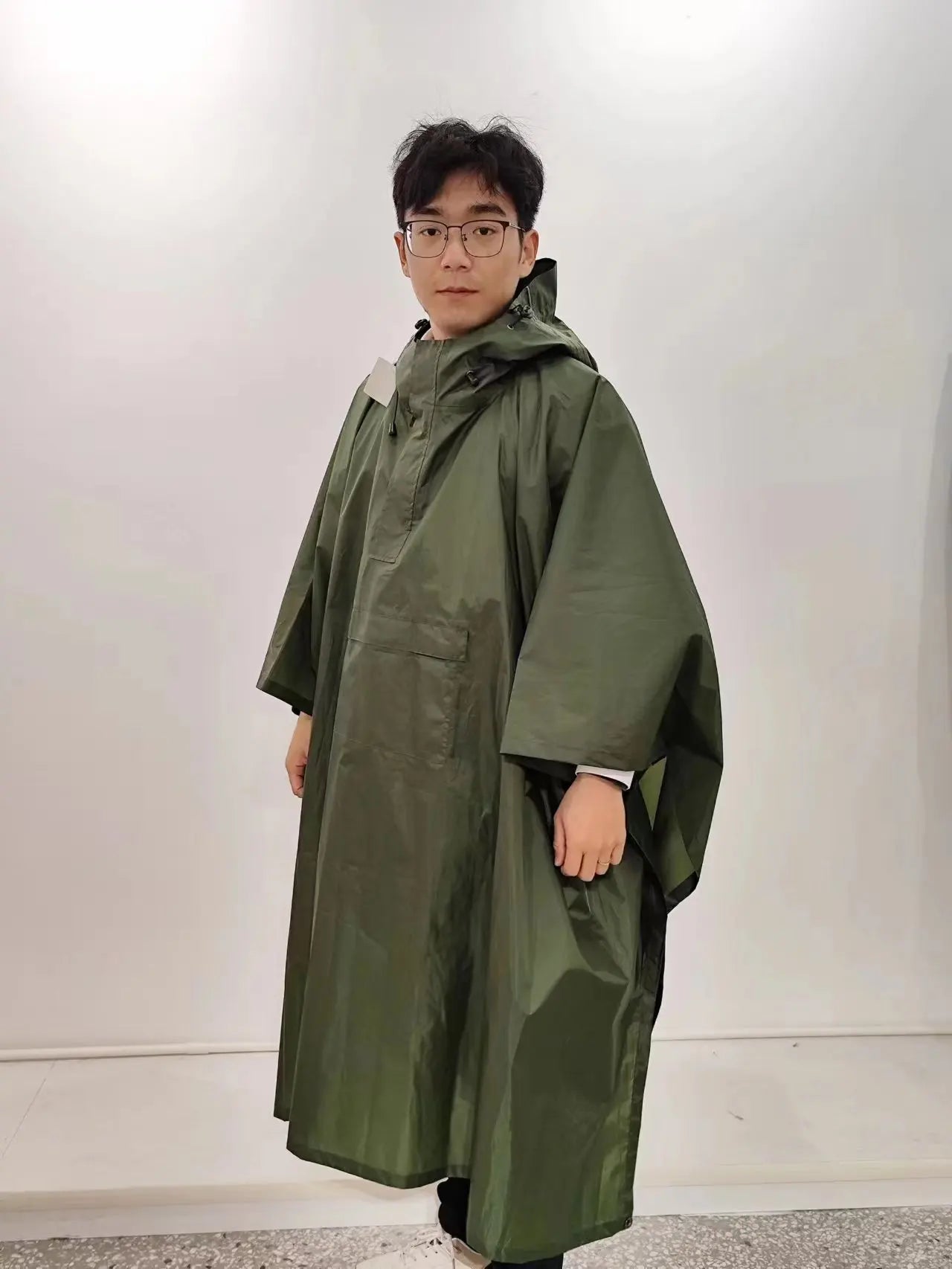 Use on Rainy Aumbrella Days Raincoat Fashionable Rain Gear Poncho New for Outdoor Travel Waterproof PVC Style Ecumbrellaly Adult