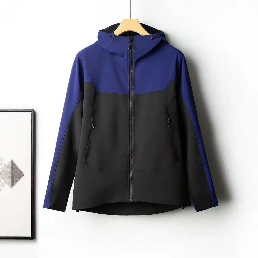 Factory Men Women's Lightweight  Windproof Waterproof  Outdoor Soft Shell Jacket Stand Zipper for Winter