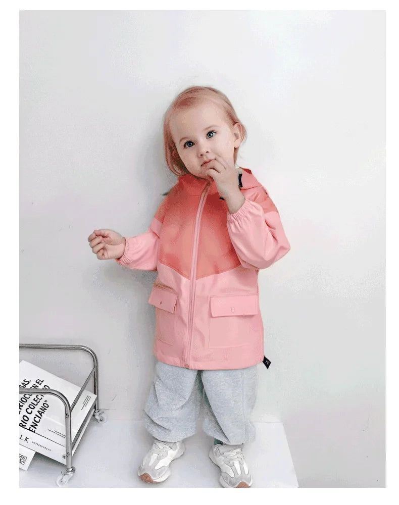 Children's Waterproof Winter Sports Windbreaker Warm Hooded Coat for Outdoor Sports for Winter Sports Hiking Mountain Adventures