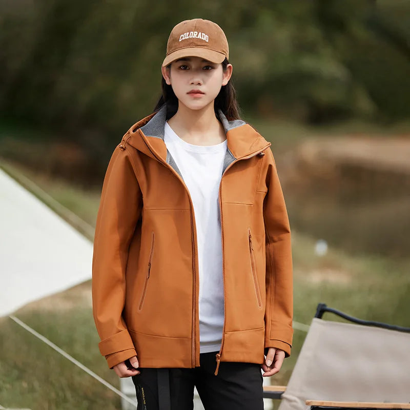 Customizable Soft Shell Jacket with Full Heat Sealing Waterproof Windproof Fleece-Lined for Mountaineering Quality Outdoor Gear