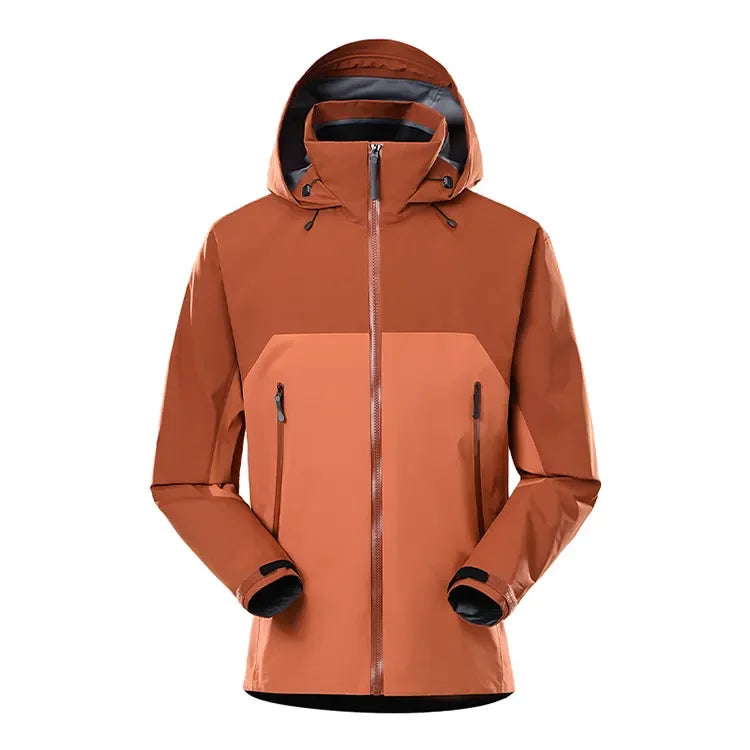 Custom Manufacturer Wholesale Mens Windproof Zip Fit Loose Windbreaker Custom Logo Hooded Rain Jacket Personalized Rain Jacket