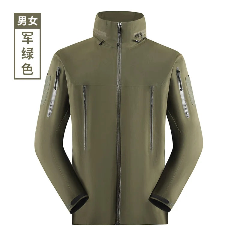 Bird Family  Bird Motorcycle Jacket Zipper Thin Solid Unisex Waterproof Windproof Winter Outdoor Mountaineering