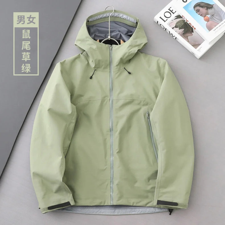 Men's Waterproof Windbreaker Jacket Seams Taped Three-in-One Raincoat for Women Men Outdoor Sports Hiking Mountaineering Riding