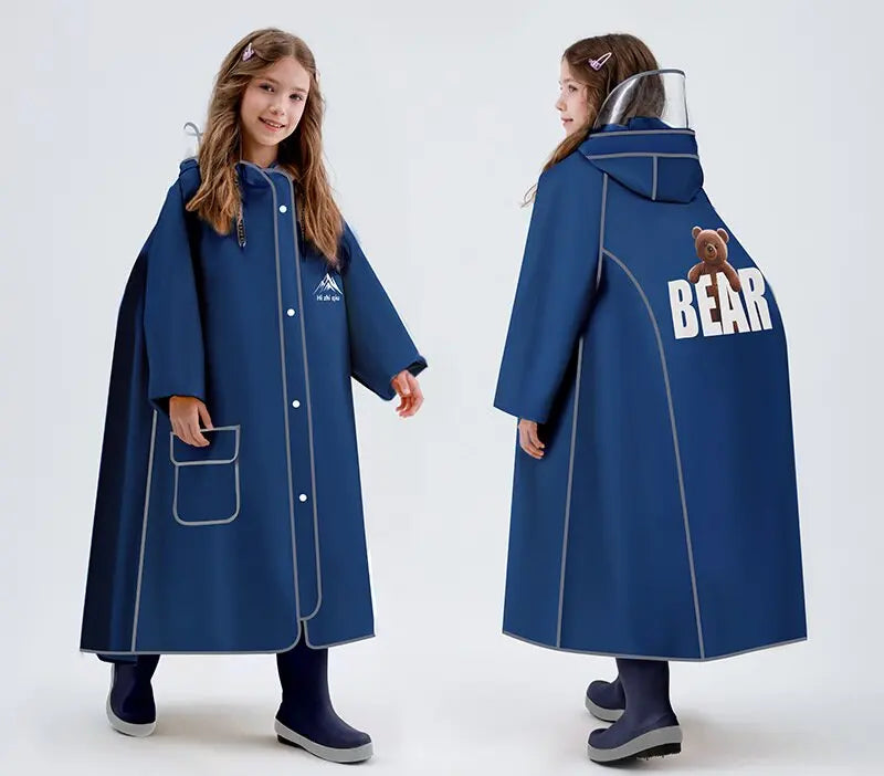 Single-Person Reusable Eco-friendly Waterproof EVA for Children's Raincoat for Travel Outdoor Use Motorcycle/Electromobile