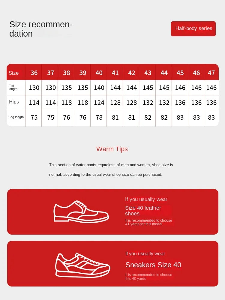 Thickened PVC Material Fishing Waders Pants Zipper Closure Outdoor Wading Unisex Half-length