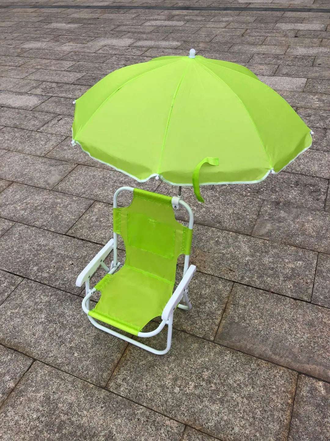 Portable Outdoor Foldable Luxury Beach Chair With Automatic Open Umbrella Baby Kids Friendly Light Weight Fabric for Camping