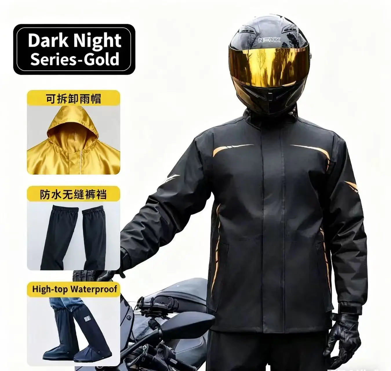 Hot Selling Waterproof & Windproof Rain Suits Reflective Coats for Outdoor Travel & Tour Activities