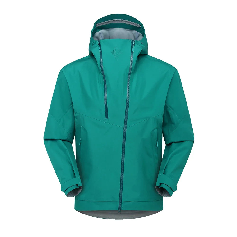 Unisex Lightweight Single-Layer Winter Jacket Thin Stand Collar Waterproof for WindStopper New Year's Outdoor Loose Fit Jacket