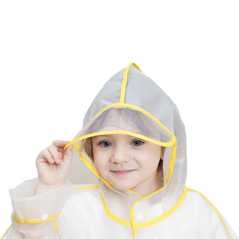 Cartoon Baby Dinosaur for Poncho Raincoat with Waterproof Hat for Boys and Girls for Primary School Kindergarten for Outdoor