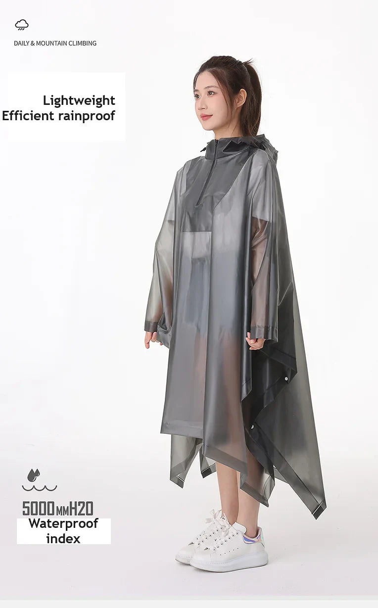 EVA Long Windbreaker Cape Adult Outdoor Raincoat Fishing and Hiking Labor protection Raincoat