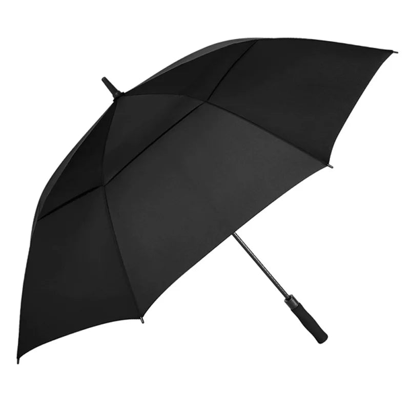 Double-Layer 30''* 8K Straight Golf Umbrella 130CM Windproof Business Rain Umbrella Air Vents Fabric Material Promotional