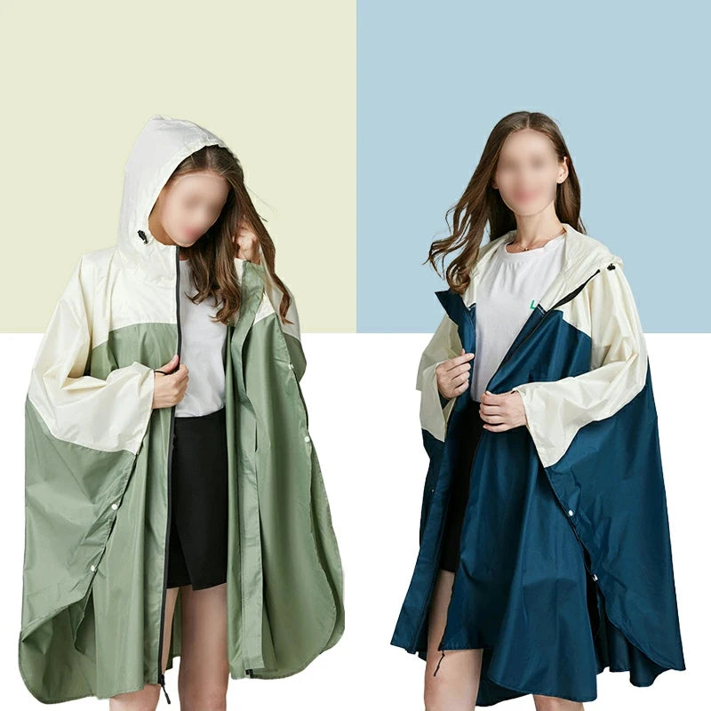 Raincoat Cloak Wholesale Multi Color Optional Poncho Lightweight Tourism Outdoor Custom Portable Hooded Raincoat Manufacturer