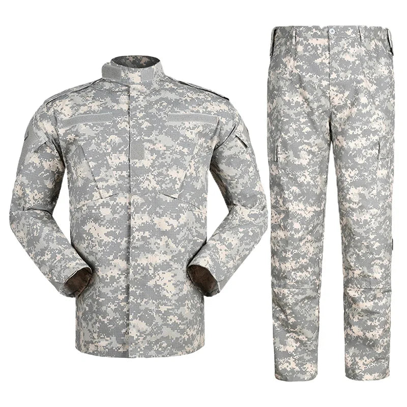 Horse-riding ACU Second-generation Unisex Camouflage Cotton Outdoor Training Tactical Suit Wear-resistant Breathable