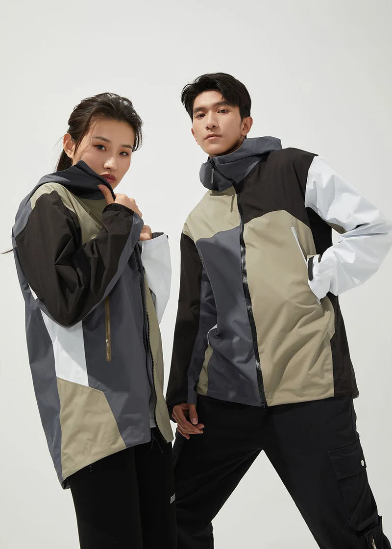 Men's Lightweight Polyester Softshell Windbreaker Jacket Waterproof  for Outdoor Hiking and Travel