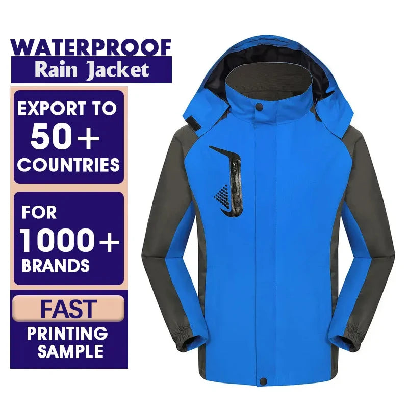 Custom Jacket Men's Waterproof Windbreaker Jacket Outdoor Sportswear Manufacturer Light Weight Golf Rain Jacket