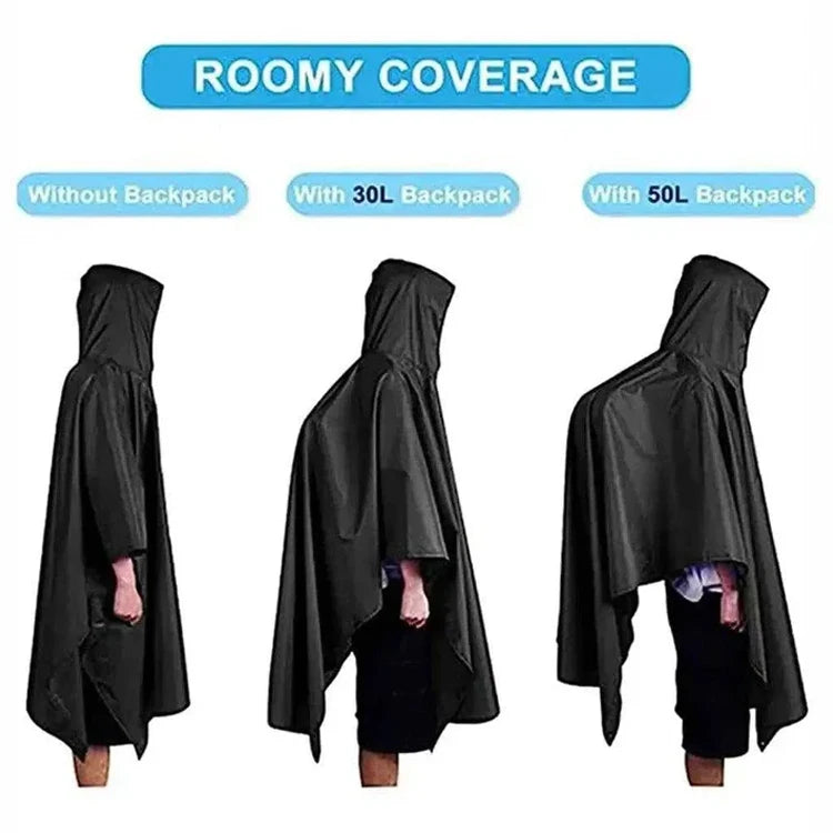 Custom Polyester Fabric for Raincoat Breathable Waterproof Poncho Rain Coat Raincoat With Pocket, Oem Raincoat With Hood Cap Men