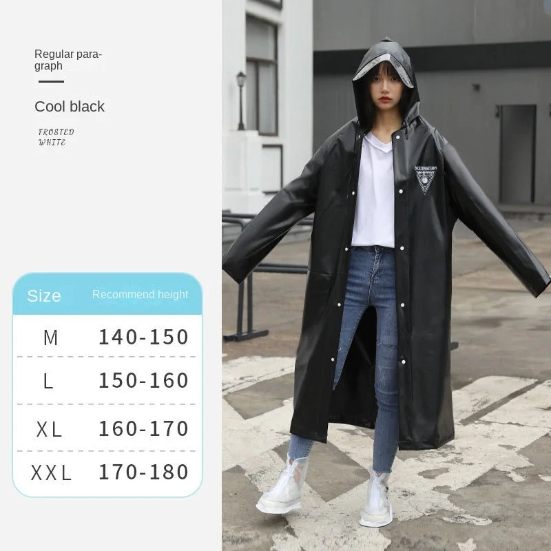 Long Full Body Raincoat for Adults Waterproof Anti-Rainstorm Electric Car for Poncho with Logo for Students Travel Bicycle