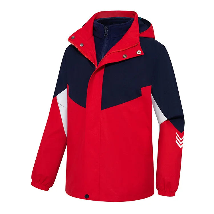 Cold-Proof Fleece-Lined Two-Piece School Uniform for Primary Secondary Students Rustic Kindergarten Garden Clothes Autumn Winter