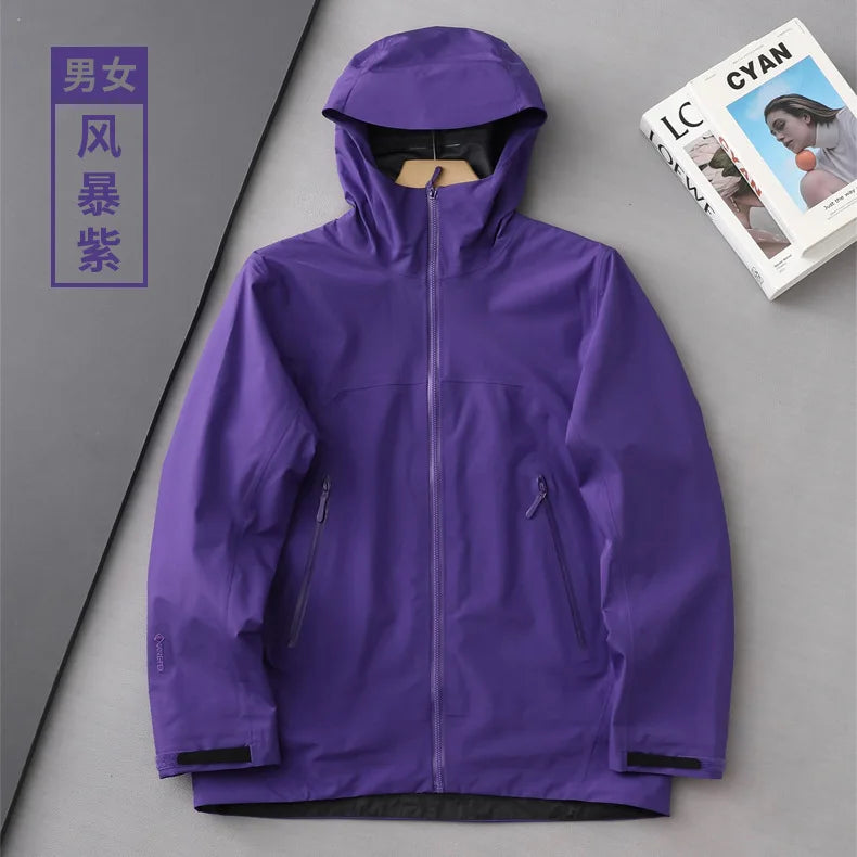 Bird Home JK Waterproof Windproof Hard Shell for Technology Men's Women's Hooded Jacket Heat Sealing Adhesive Outdoor