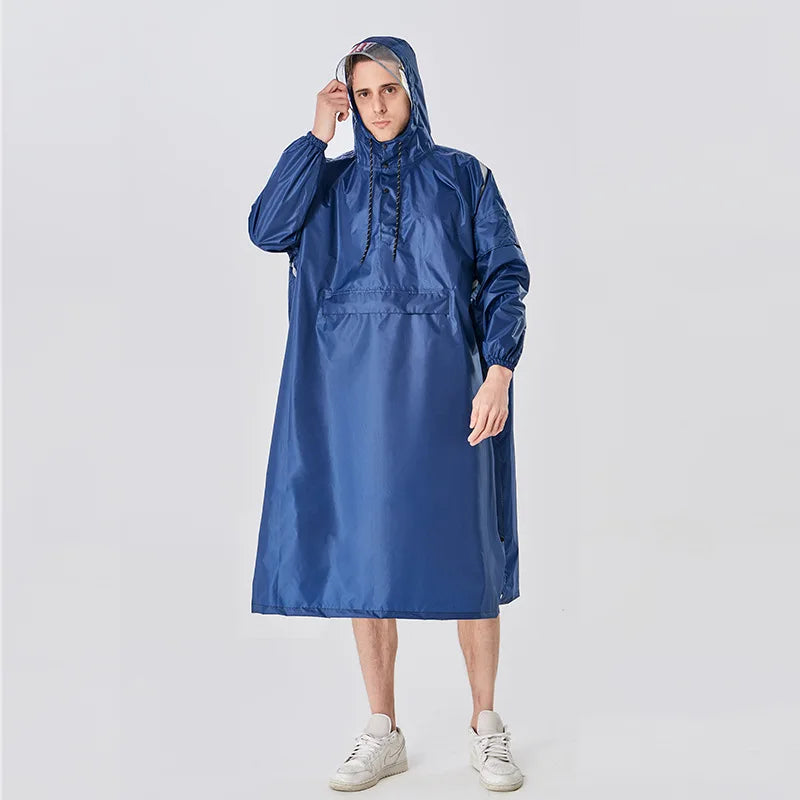 High Quality Reusable Waterproof PU Single-person for Raincoat with Custom Logo for Outdoor Travel and Rainy Tours