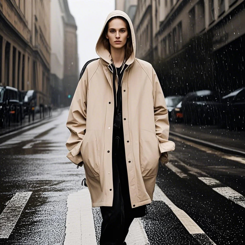 Universal Polyester Fashion Foldable Lightweight Waterproof Windproof Rain Jacket Coat for Daily Wear Travel Outdoor Activities