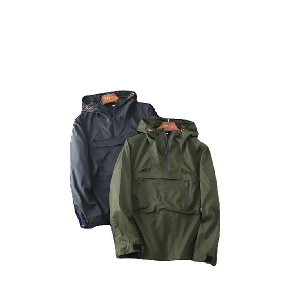 Men's High Raincoats Polyester Jacket Outdoor Activities Waterproof Windproof Fashionable POC Design Motorcycle Climbing Travel