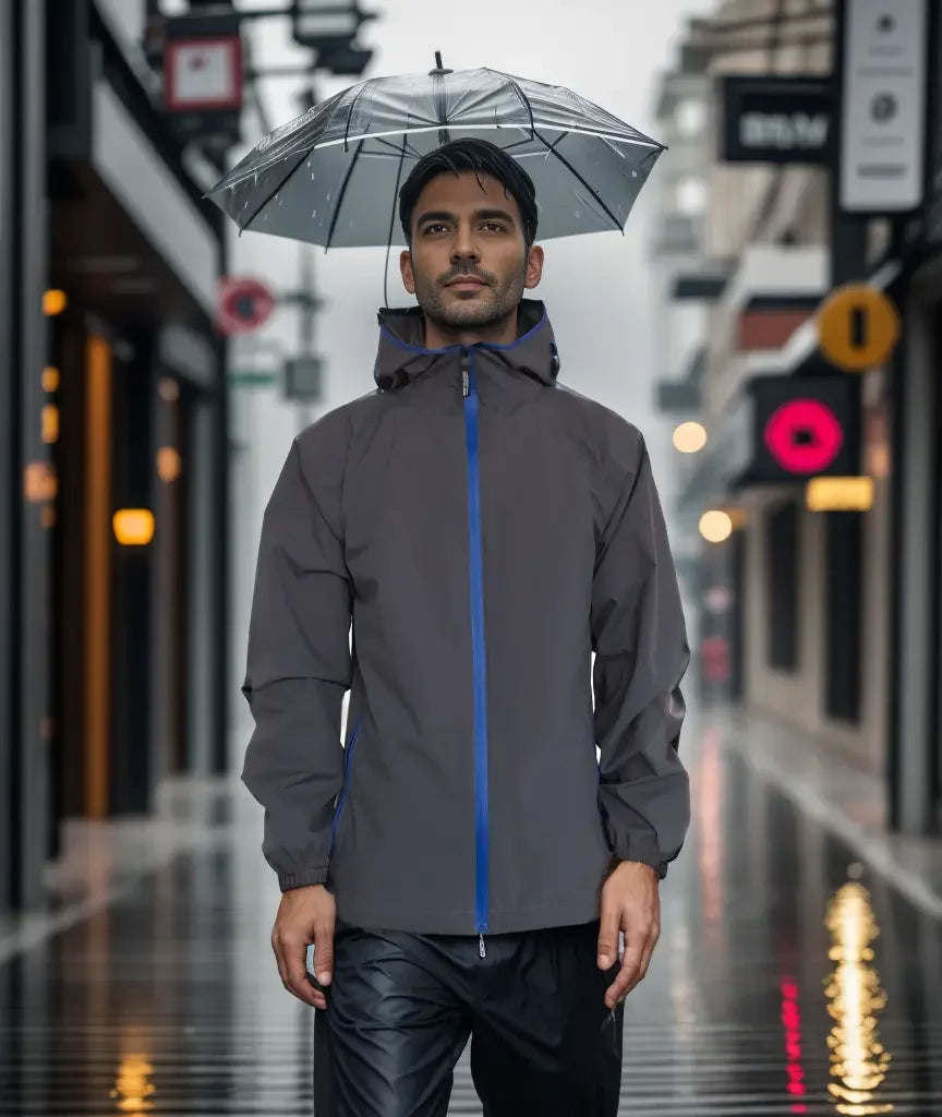 OEM/ODM Custom Waterproof Rain Windcheater Track High Quality Full Zip Softshell Windbreaker Men