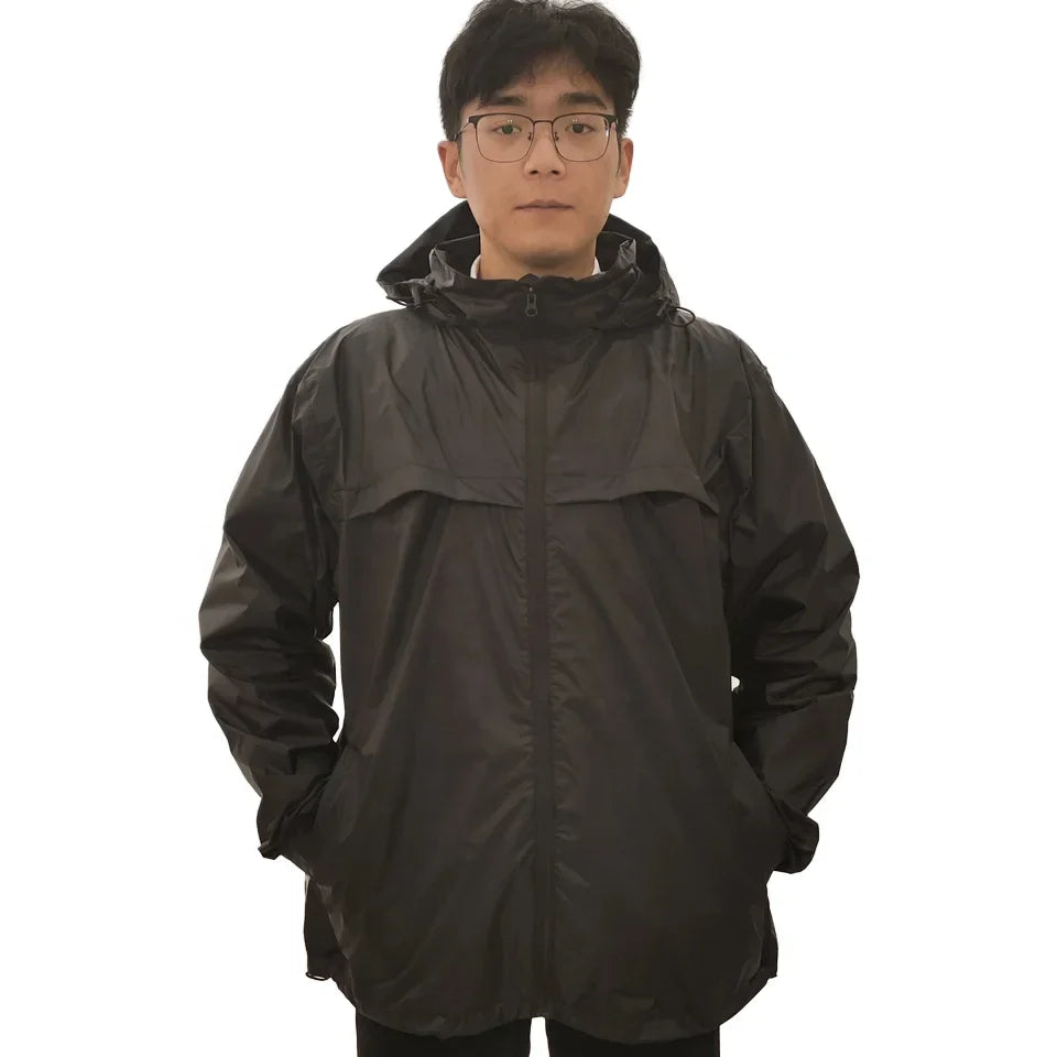 Men's Waterproof Trench Coat Spring Autumn Thin Style Overalls Foreign Trade Raincoat With Logo Decoration for Outdoor Sports