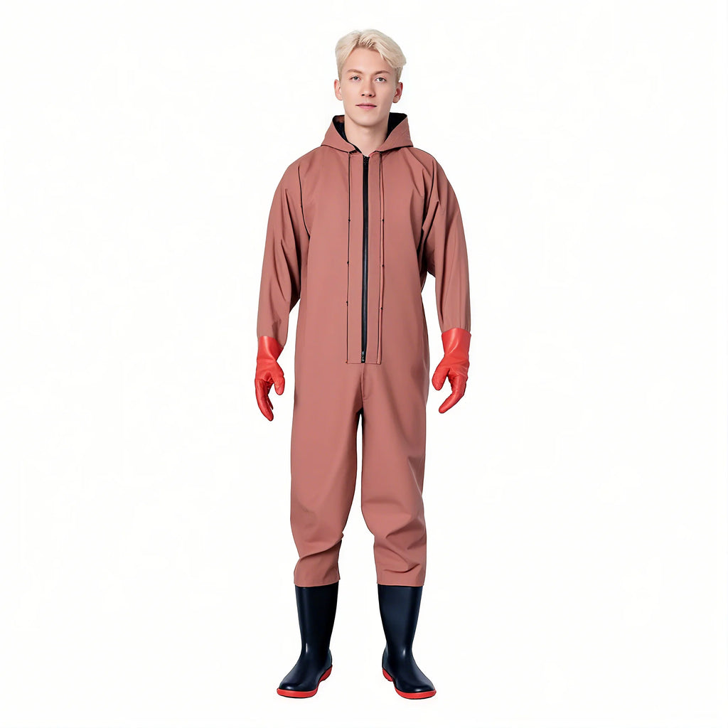 High Quality Full Body PVC Rubber Waterproof  Waders Adult Breathable Waist Wader Plus Size Fishing Waders Pants