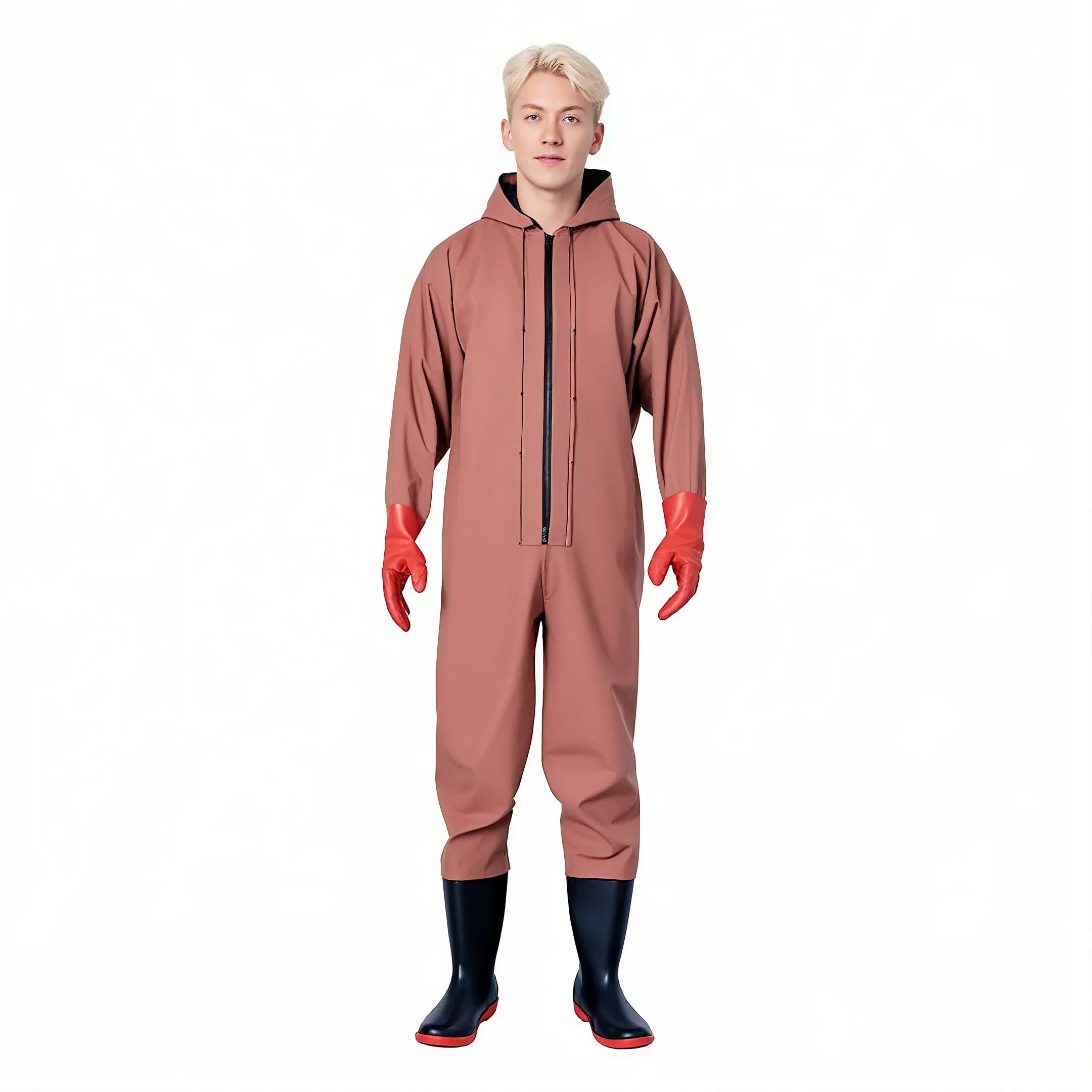 High Quality Full Body PVC Rubber Waterproof  Waders Adult Breathable Waist Wader Plus Size Fishing Waders Pants