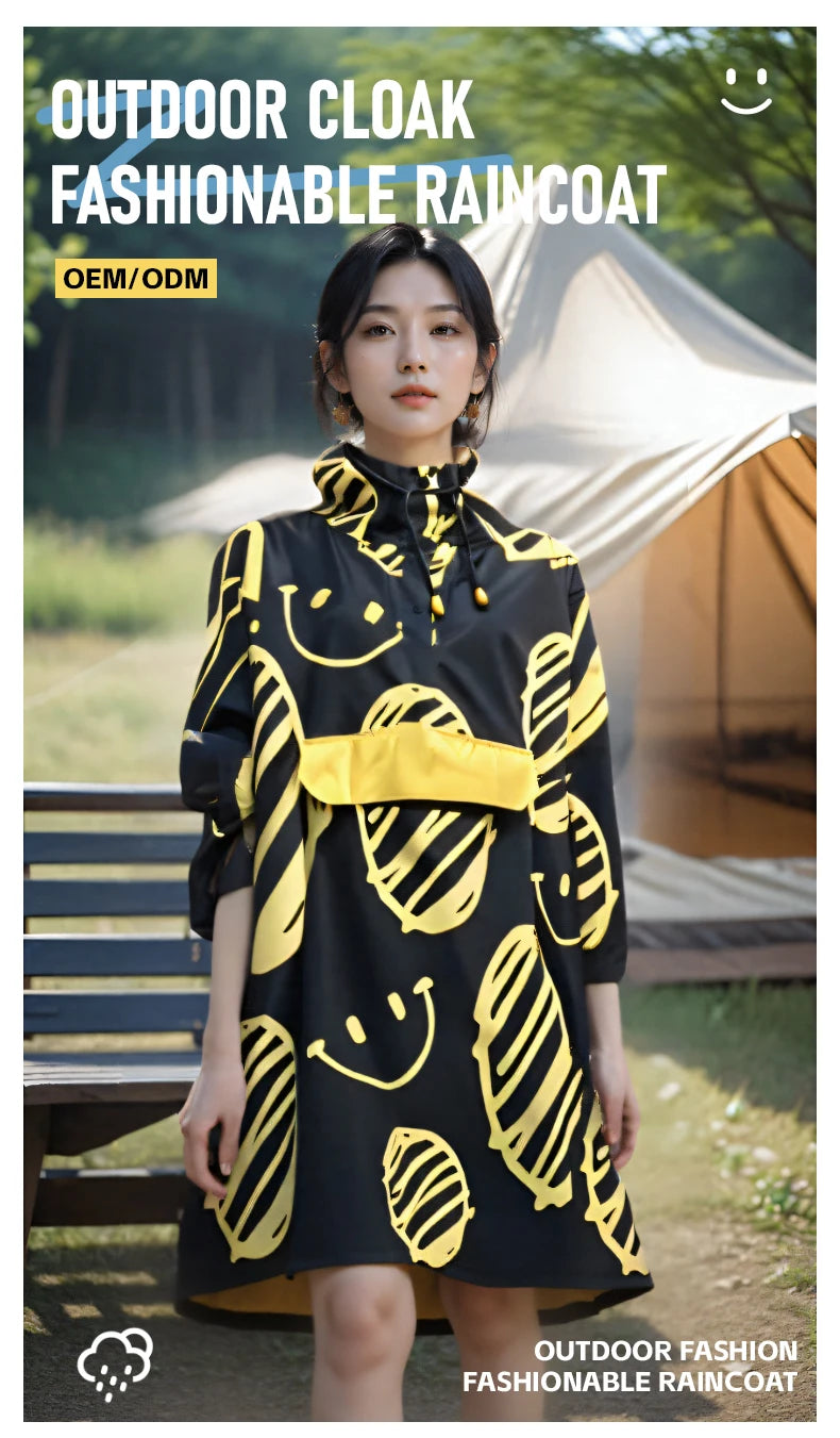 Women's Waterproof Raincoat Lightweight Rain Jacket Hood Travel Outdoor Hiking Riding Traveling Rainy Windproof Breathable