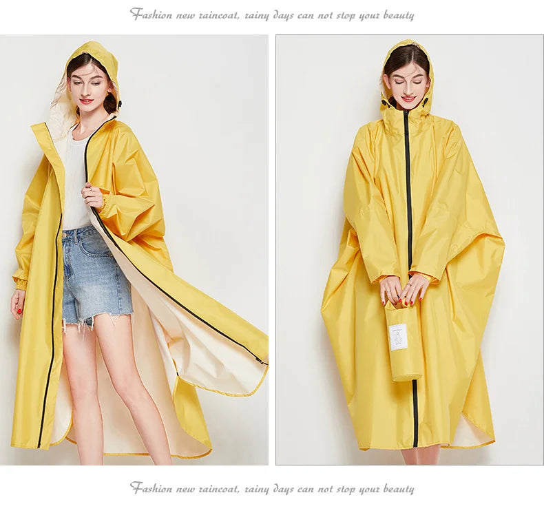 Women's Men's Girls' Simple Breathable Windproof Lightweight Reusable Waterproof Raincoat Rain Poncho for Cycling Hiking Outdoor