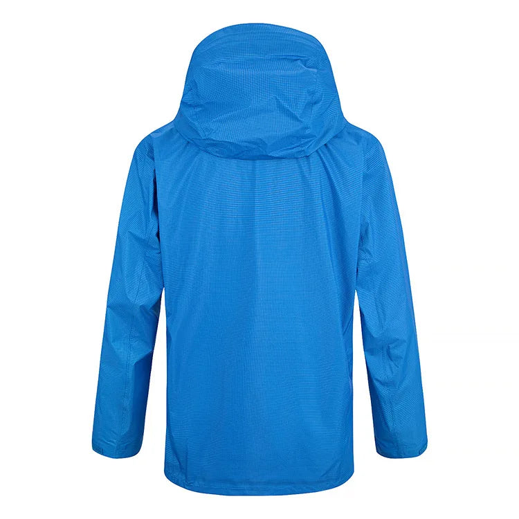 High Quality Men's Waterproof Rain Jacket Windproof and Breathable Polyester Lightweight and Reusable Industrial Style Rain Suit