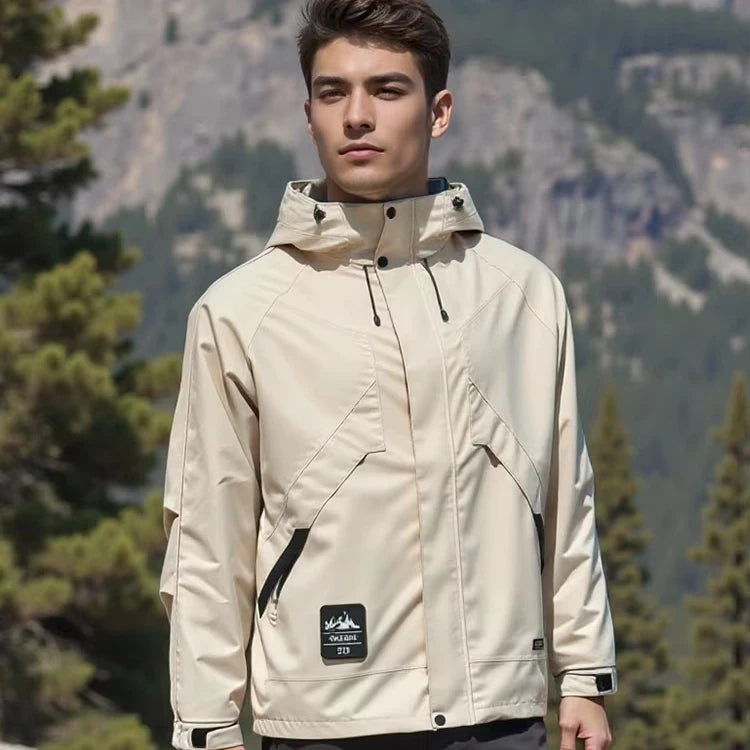 Men's & Women's Outdoor Jacket Two-Piece Set Detachable Fleece Lining Windproof Waterproof Breathable Warm Suit