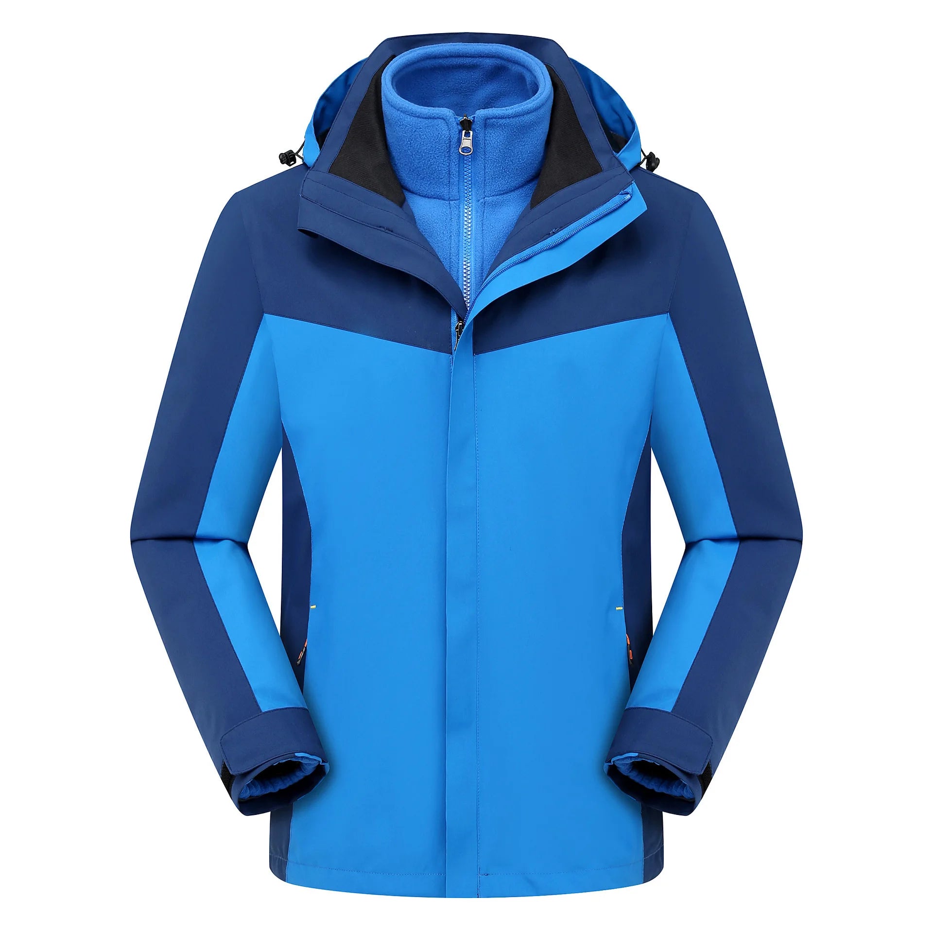 2025  Men's Women's New Style Outdoor Three-in-One Ski Suit Windproof Waterproof Breathable Stand Zipper for Winter