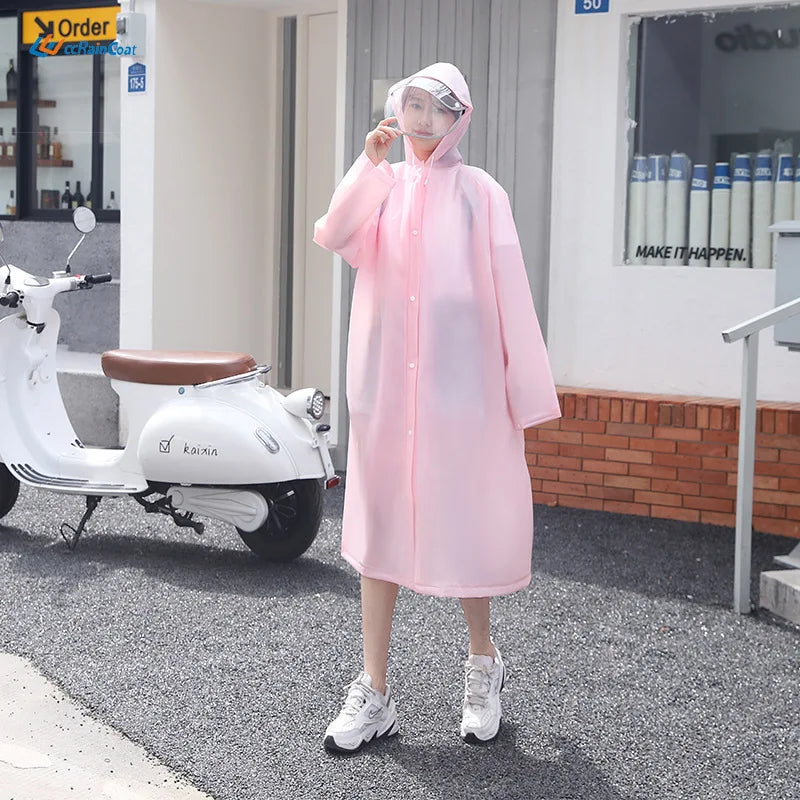 Single-Use Waterproof EVA for Poncho Disposable Rainwear for Travel & Electric Vehicle Battery for Outdoor Tours