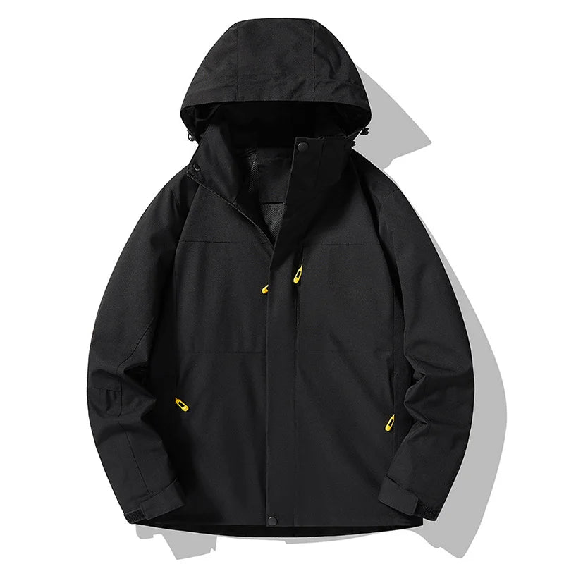 Autumn Spring Unisex Eco-Friendly 100% Polyester Windproof Waterproof Breathable Casual Jacket Zipper Closure Solid Pattern