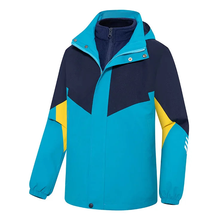 Cold-Proof Fleece-Lined Two-Piece School Uniform for Primary Secondary Students Rustic Kindergarten Garden Clothes Autumn Winter