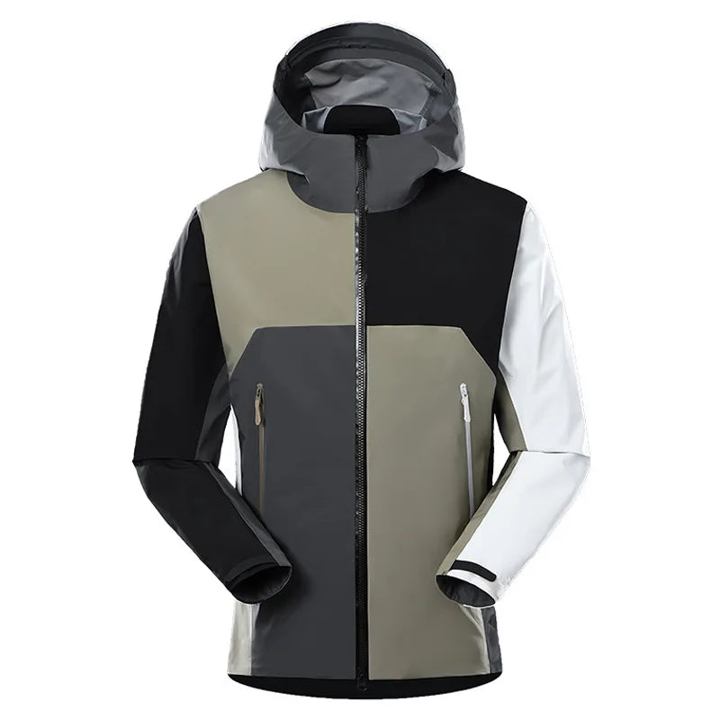 Men's Lightweight Polyester Softshell Windbreaker Jacket Waterproof  for Outdoor Hiking and Travel