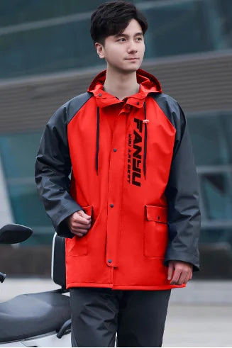 Raincoat and Rainpants Suit Unisex Jacket Hiking Takeaway Rider Rainstorm Prevention Motorcycle Tiktok