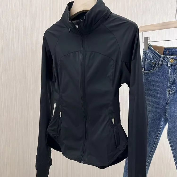 Women's Slim-Fit Summer UV Protection Coat With Hood Korean Style New Fashionable Outdoor Sunshade Jacket Trendy Dry Clothes