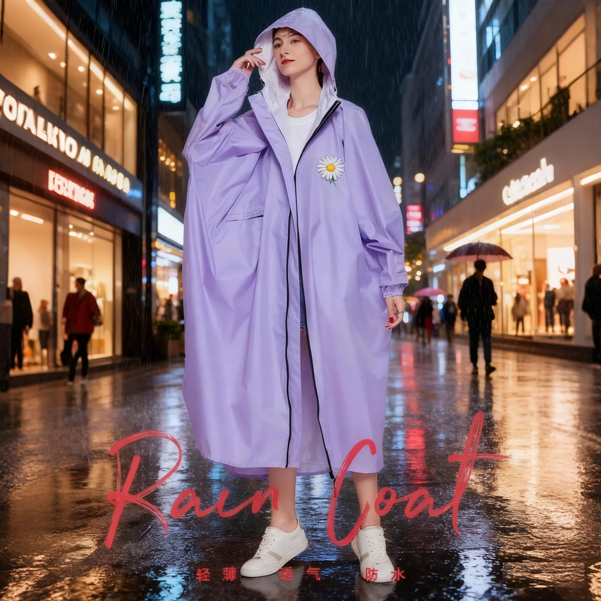 2025 Women's Men's Girls' Simple Breathable Windproof Lightweight Reusable Waterproof Raincoat for Cycling Hiking Outdoor Sports