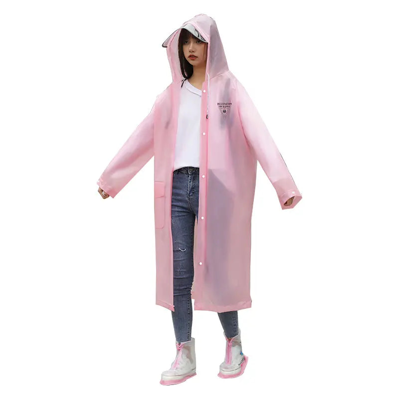 Customized Women's Long Adult Rain Jacket Factory Supplied New Design With Multifunctionality Waterproofing Featuring a Hood