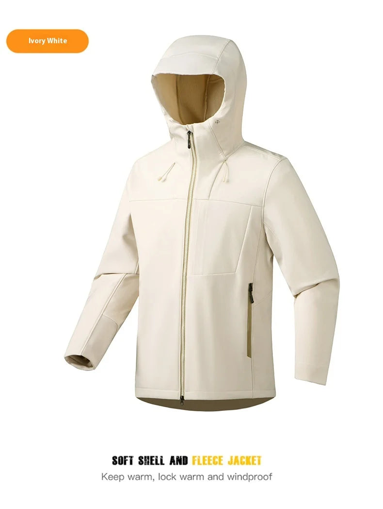 Men's Lightweight Stand Rain Jacket for Autumn Spring Breathable Hard Shell Coat Windproof 3D Embroidery Logo Zipper Print